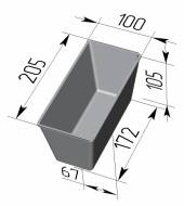 Форма для хлеба Спика 10-3 (205 х 100 х 105 мм) Форма для хлеба Спика 10-3 (205 х 100 х 105 мм)