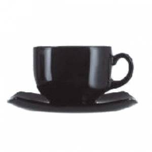 Чайная пара 220мл черный Квадрат Arcoroc (Франция) С3115  	E8848 19683 Чайная пара 220мл черный Квадрат Arcoroc (Франция) С3115  	E8848 19683
