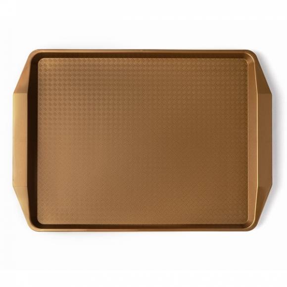 Поднос прямоугольный 42х30см золотой поверхность классик (508) MGprof 1732