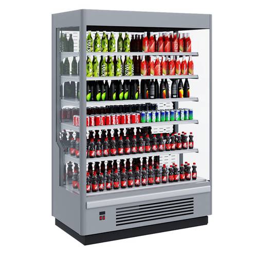 Пристенный охлаждаемый стеллаж Polair Stretto 1875-07 М без боковин