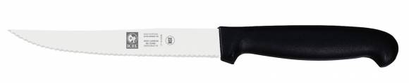 Нож кухонный 150/260 мм. черный с волн. кромкой PRACTICA Icel 24100.5303000.150 Нож кухонный 150/260 мм. черный с волн. кромкой PRACTICA Icel 24100.5303000.150