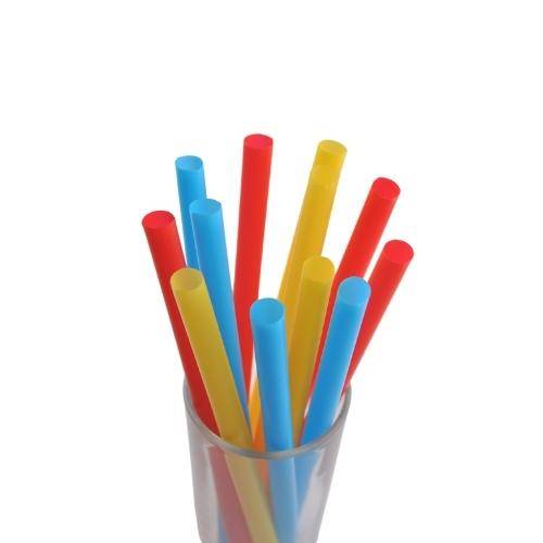 Трубочка для коктейля 1,2х24см цветная прямая 125 шт/уп. XXL