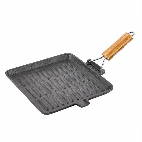 Сковородка чугунная,гриль 26,5*28*2 cм, P.L.-ProffCuisine S-A156907-28S Сковородка чугунная,гриль 26,5*28*2 cм, P.L.-ProffCuisine S-A156907-28S