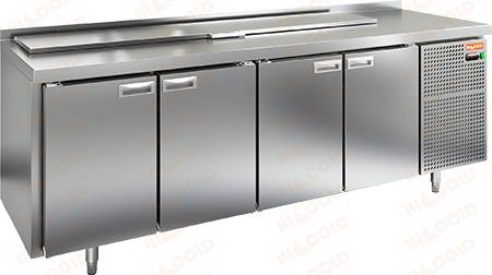 Стол холодильный для салатов Hicold SL2-1111GN (1/6)  с крышкой Стол холодильный для салатов Hicold SL2-1111GN (1/6)  с крышкой