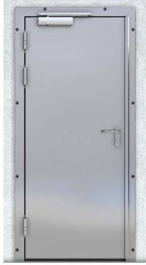 Распашная дверь одноств. технологическая РДОТ(EI60)-1000.2100-60,противопожарная,рама угловая