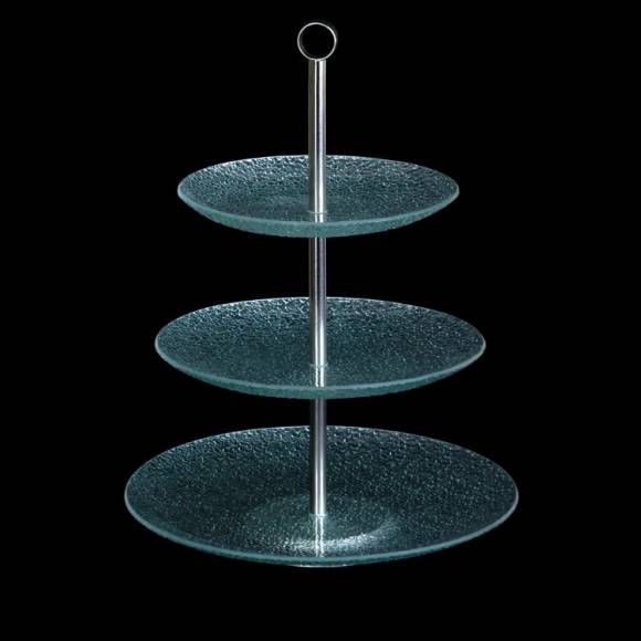 Этажерка 3-х ярусная круглая d=21/25/30см Corone Aqua кт0171 Этажерка 3-х ярусная круглая d=21/25/30см Corone Aqua кт0171