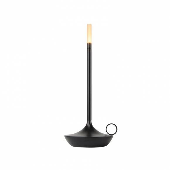 Лампа настольная беспроводная d=11 см. h=25,5 см. алюм., черная LED CANDLE MGline 75043 Лампа настольная беспроводная d=11 см. h=25,5 см. алюм., черная LED CANDLE MGline 75043