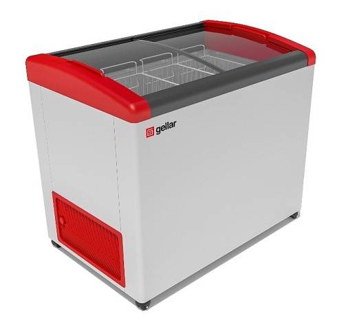 Ларь морозильный с наклонным гнутым стеклом Frostor Gellar FG 375 E красный Ларь морозильный с наклонным гнутым стеклом Frostor Gellar FG 375 E красный