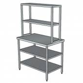 СП2ПДП2 стол произв.1600*800*1650 с 2-мя нижними и 2-мя верхними полками и без борта СП2ПДП2 стол произв.1600*800*1650 с 2-мя нижними и 2-мя верхними полками и без борта