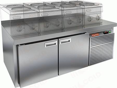 Стол холодильный HICOLD SN 11/TN LT SH  2 двери  Стол холодильный HICOLD SN 11/TN LT SH  2 двери