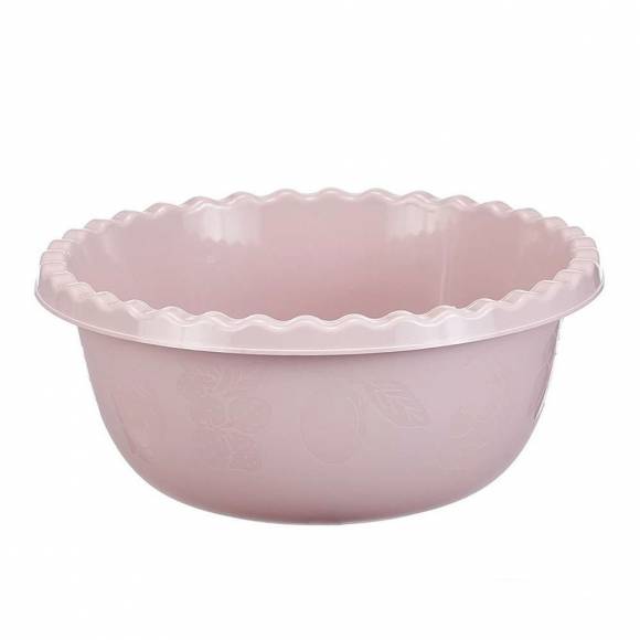 Миска круглая пластик 3л чайная роза 250мм