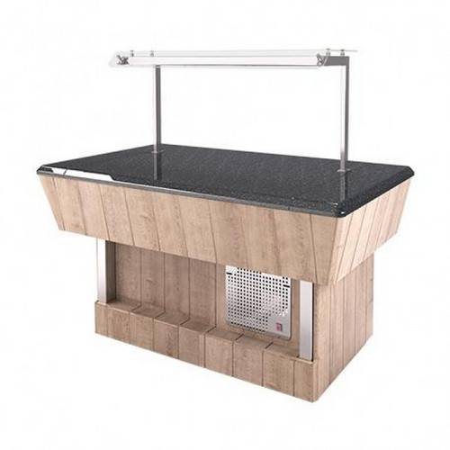 Прилавок холодильный с охлаждаемой кварц.поверх.(шведский стол островной) Refettorio RС51SP Прилавок холодильный с охлаждаемой кварц.поверх.(шведский стол островной) Refettorio RС51SP