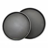 Поднос круглый черный 40см прорезиненный ПЛАСТИК P.L. - BarWare 1600CT- BLACK