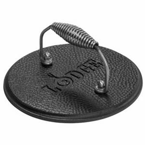 Пресс чугунный для гриля 195мм с ручкой Lodge LGPR3  04020502 Пресс чугунный для гриля 195мм с ручкой Lodge LGPR3  04020502