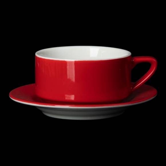 Чайная пара 300мл Corone Gusto красная фк1744