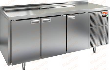 Стол холодильный для салатов Hicold SL2-111SN (1/6)  с крышкой Стол холодильный для салатов Hicold SL2-111SN (1/6)  с крышкой