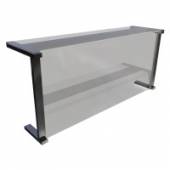 Настольная полка 1-уровневая Gastrolux ПН-063/Г стеклянная, Г-образная Настольная полка 1-уровневая Gastrolux ПН-063/Г стеклянная, Г-образная