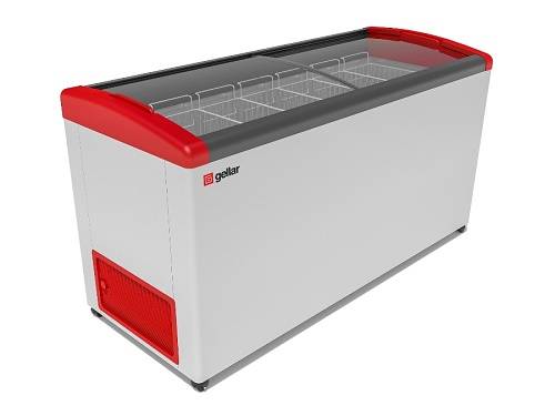 Ларь морозильный с наклонным гнутым стеклом Frostor Gellar FG 675 E красный Ларь морозильный с наклонным гнутым стеклом Frostor Gellar FG 675 E красный
