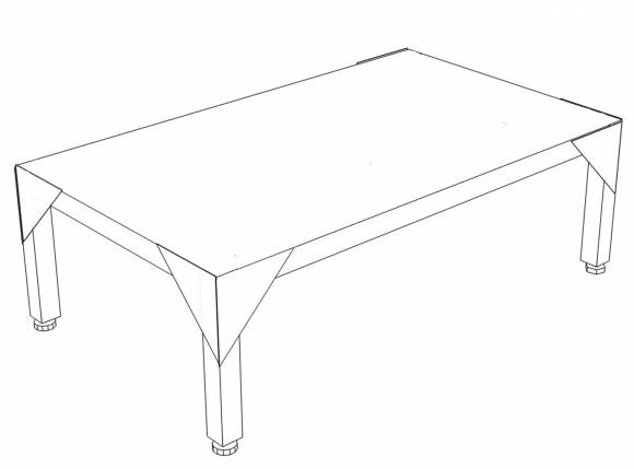 ПС Подтоварник со сплошной поверхностью 700*700*300