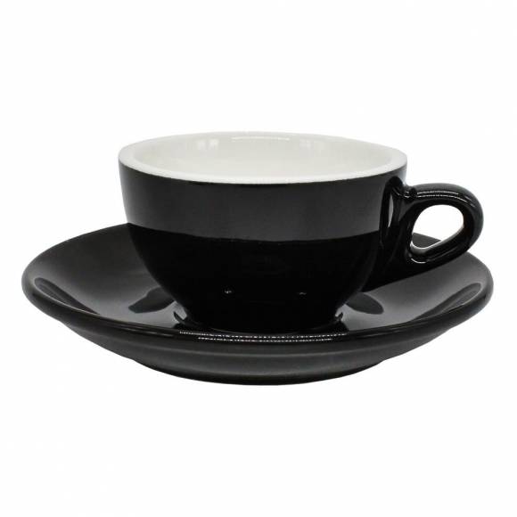 Чайная пара 200 мл черный цвет Barista  P.L CS200312-BA /4/ Чайная пара 200 мл черный цвет Barista  P.L CS200312-BA /4/
