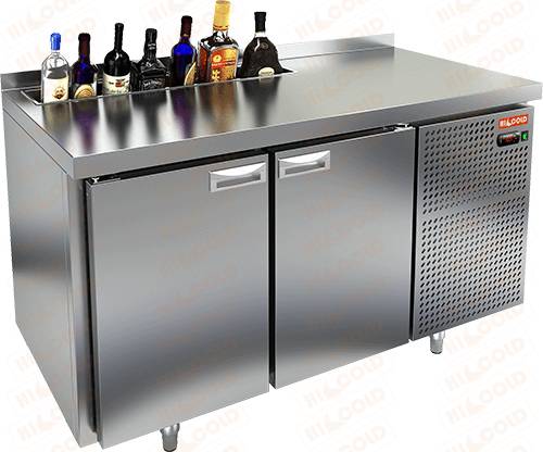 Стол холодильный барный Hicold SN 11 HT V 2 двери, ванна для бутылок Стол холодильный барный Hicold SN 11 HT V 2 двери, ванна для бутылок