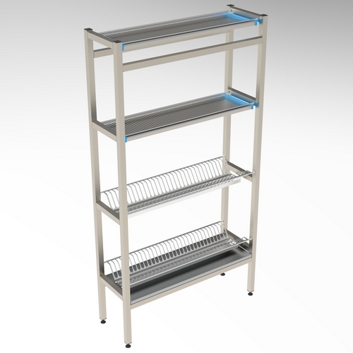 Стеллажи для сушки тарелок и стаканов