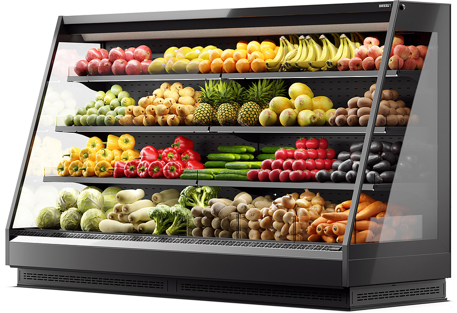 Стеллажи с выносным холодом