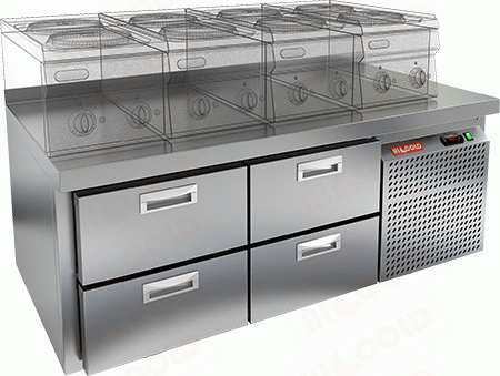 Столы холодильные под тепловое оборудование Hicold (Россия)